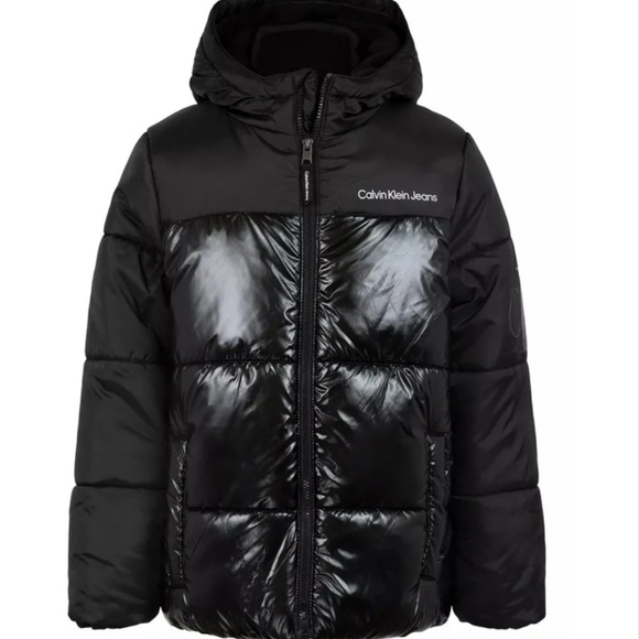 Calvin Klein puffer jacket sizes 5 6 years winter coat kids - Picture 1 of 8